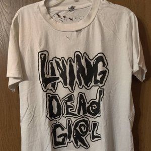 "Living Dead Girl" Distressed Shirt